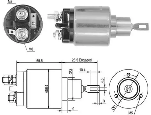 MAGNETI MARELLI Втягивающее реле стартера VW OPEL SEAT SKODA [] magneti marelli 940113050435