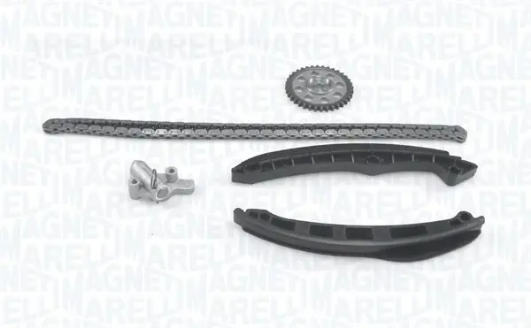MAGNETI MARELLI VW К-т ланцюга приводу р/вала (ланцюг+натягувач+2 направляючі+шестерня) Audi,Skoda Fabia,Octavia,Seat,Golf V,Passat,Tiguan,Touran 1.2/1.6 magneti marelli 341500001240