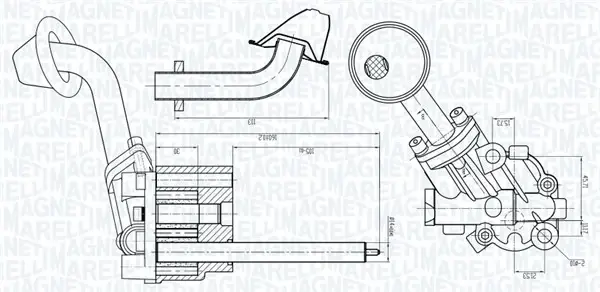 MAGNETI MARELLI VW помпа мастила Golf,Jetta,Passat,Seat magneti marelli 351516000005