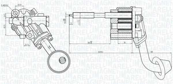 MAGNETI MARELLI VW помпа мастила GOLF,VENTO 91 -,PASSAT 88- Magneti Marelli 351516000057 (фото 1)