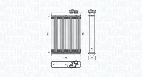 MAGNETI MARELLI VW радіатор обігрівача AUDI A4/A5 1,8-4,2 07- Magneti Marelli 350218471000