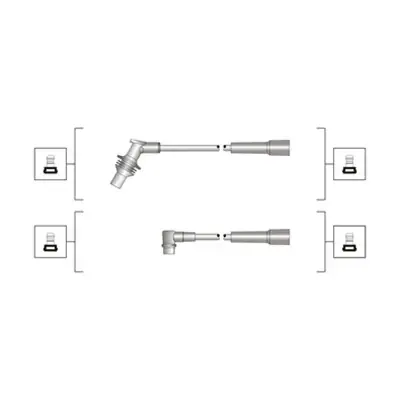 MAGNETI MARELLI Высоковольтные провода RENAULT LAGUNA 1.8, 2.0 Magneti Marelli 941319170030 (фото 1)