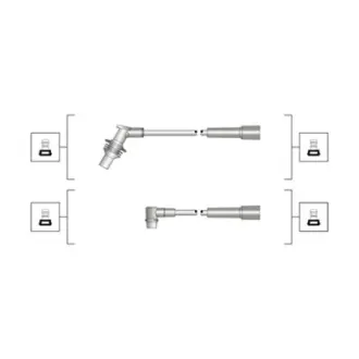 MAGNETI MARELLI Высоковольтные провода RENAULT LAGUNA 1.8, 2.0 Magneti Marelli 941319170030