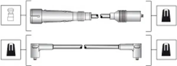 MAGNETI MARELLI Высоковольтные провода VW T4 magneti marelli 941318111283