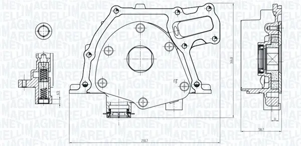Масляний насос Opel Astra, Insignia, 2,0CDTi, 09- Magneti Marelli 351516000017 (фото 1)