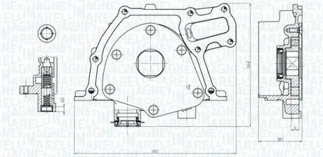 Масляний насос Opel Astra, Insignia, 2,0CDTi, 09- Magneti Marelli 351516000017
