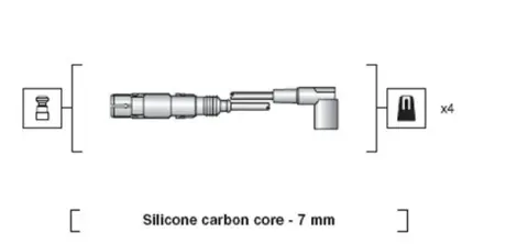 MSK1163 К-т проводов зажигания magneti marelli 941318111163 Ауди А3 8р
