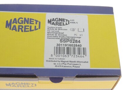 Наконечник рулевой тяги magneti Marelli 301191602840