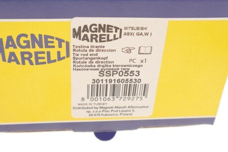 Накінечник кермової тяги magneti Marelli 301191605530