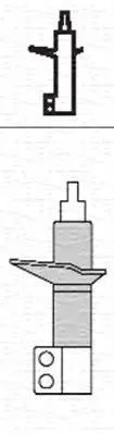 Передний амортизатор (стойка) magneti marelli 351233070200