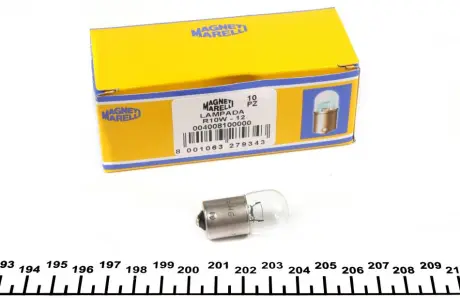 R10W 12 Лампа накаливания (12V R10W) magneti marelli 004008100000