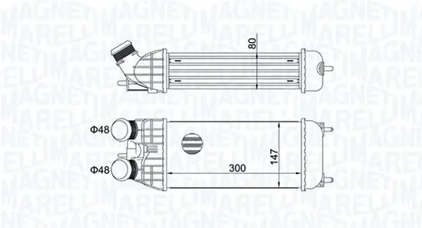 Радіатор інтеркулера Magneti Marelli 351319204470 (фото 1)