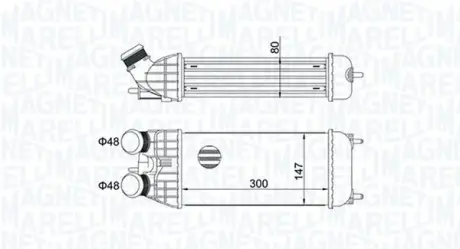 Радіатор інтеркулера Magneti Marelli 351319204470