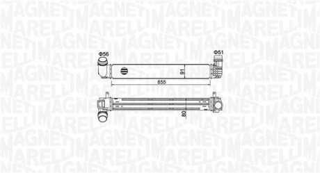 Радіатор інтеркулера magneti Marelli 351319204730