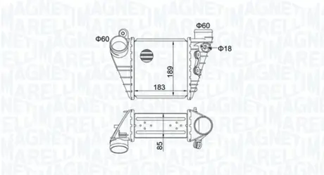 Радіатор інтеркулера Magneti Marelli 351319204830