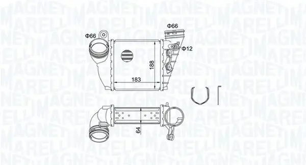 Радіатор інтеркулера Magneti Marelli 351319204870 (фото 1)