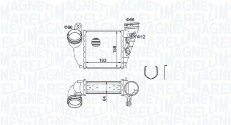 Радіатор інтеркулера magneti Marelli 351319204870