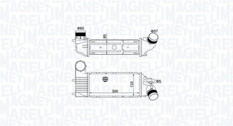 Радиатор интеркулера magneti Marelli 351319205250