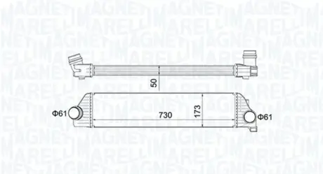 Радіатор інтеркулера Magneti Marelli 351319205410