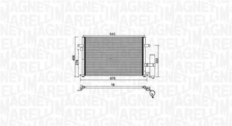 Радиатор кондиционера magneti Marelli 350203912000
