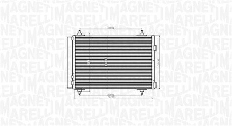 Радиатор кондиционера magneti Marelli 350203916000