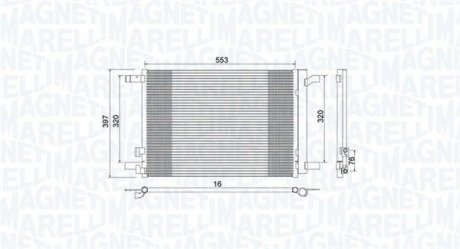 Радіатор кондиционера magneti Marelli 350203964000