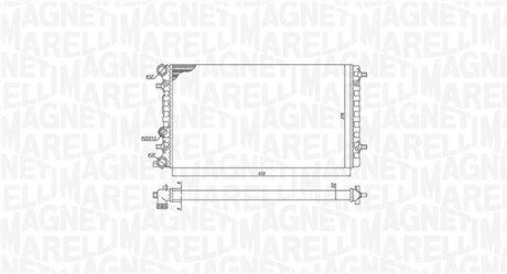 Радиатор охлаждения двигателя magneti Marelli 350213105100