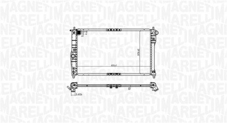 Радиатор охлаждения двигателя magneti Marelli 350213174900