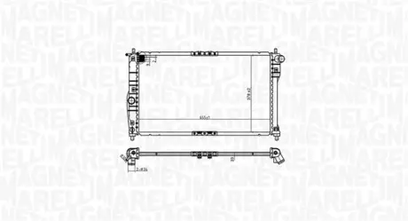 Радиатор охлаждения двигателя magneti marelli 350213174900