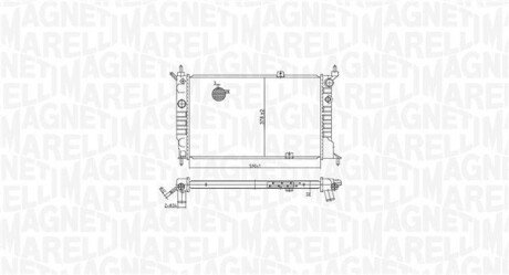 Радиатор охлаждения двигателя magneti Marelli 350213175500