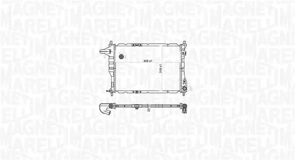Радіатор охолодження двигуна Magneti Marelli 350213177900 (фото 1)