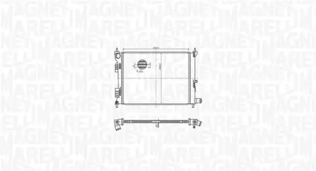 Радіатор охолодження двигуна Magneti Marelli 350213179500