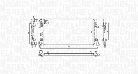 Радіатор охолодження двигуна magneti Marelli 350213182300