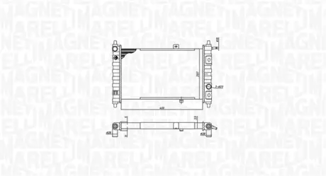 Радиатор охлаждения двигателя magneti marelli 350213188200
