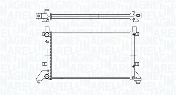 Радіатор охолодження двигуна Magneti Marelli 350213189400 (фото 1)