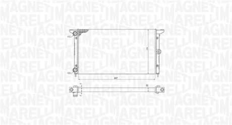 Радиатор охлаждения двигателя magneti Marelli 350213190100