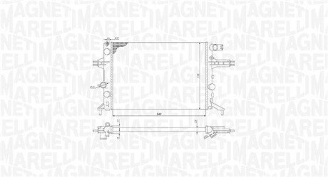 Радиатор охлаждения двигателя magneti Marelli 350213192400