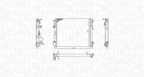 Радіатор охолодження двигуна Magneti Marelli 350213192600