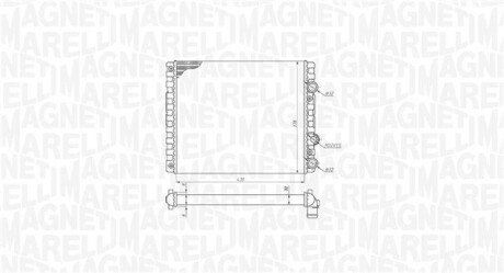 Радіатор охолодження двигуна magneti Marelli 350213192900