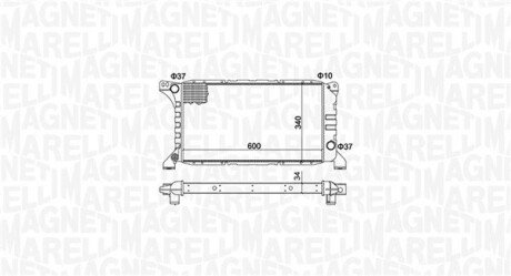 Радиатор охлаждения двигателя magneti Marelli 350213193500