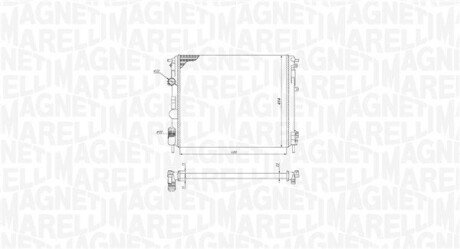 Радіатор охолодження двигуна magneti Marelli 350213195200