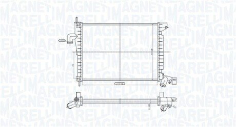 Радіатор охолодження двигуна magneti Marelli 350213200200
