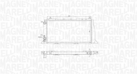 Радіатор охолодження двигуна magneti Marelli 350213406000