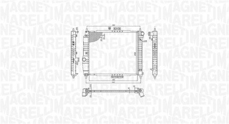 Радіатор охолодження двигуна magneti Marelli 350213891000