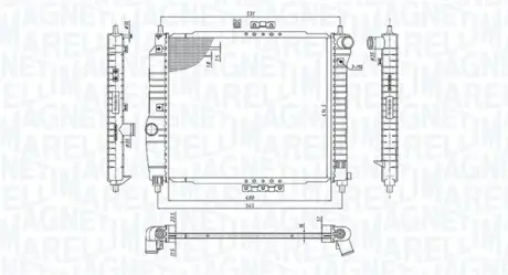 Радіатор охолодження двигуна Magneti Marelli 350213891000