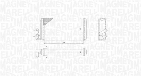 Радиатор печки (отопителя) magneti Marelli 350218403000