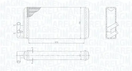 Радиатор печки Magneti Marelli 350218403000