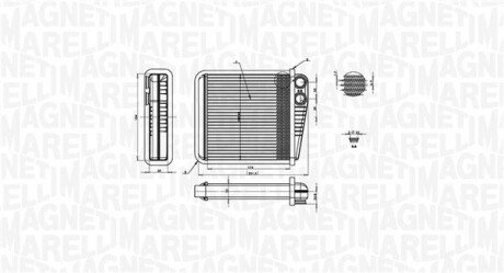 Радіатор пічки (опалювача) magneti Marelli 350218423000