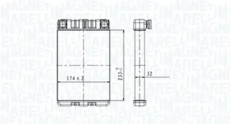 Радиатор печки Magneti Marelli 350218428000