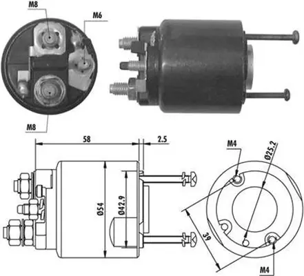 Реле втягуюче стартера Magneti Marelli 940113050064 (фото 1)